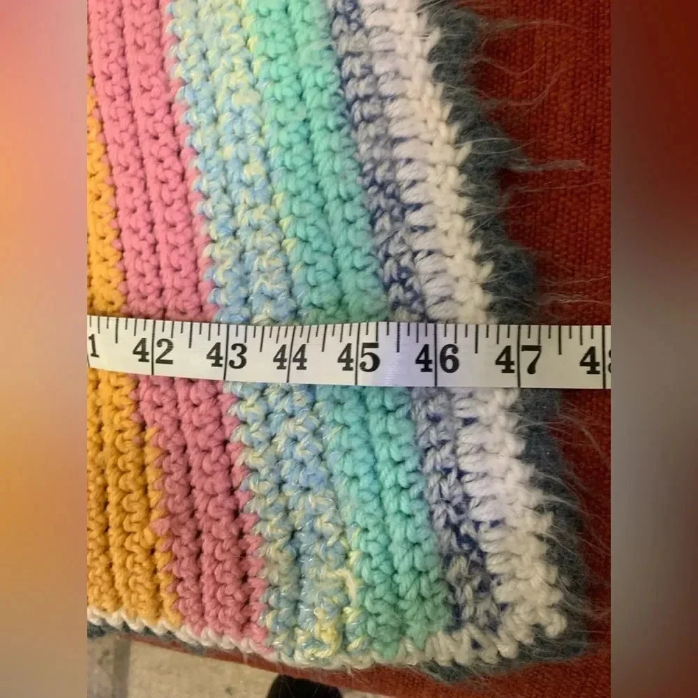 Vintage Crochet Throw Blanket